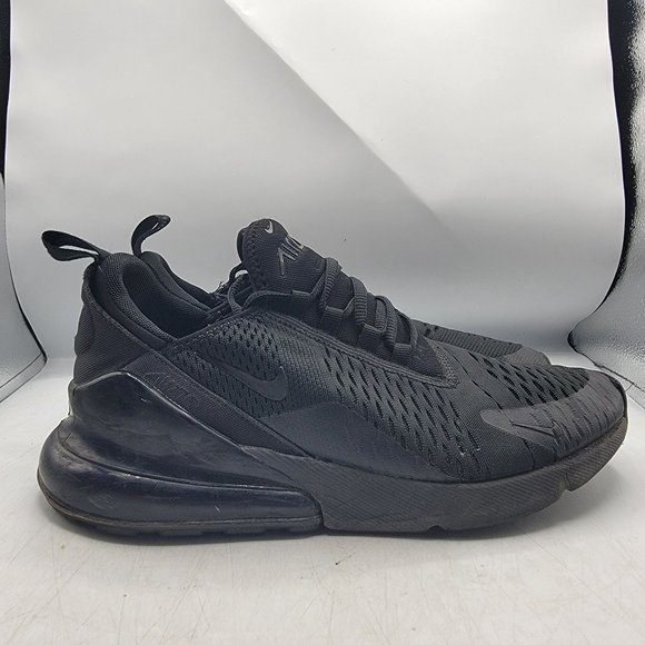 Nike Air Max 270 Mens 8 Triple Black Sneaker Shoes Casual Outdoors AH8050-005 - Picture 12 of 14